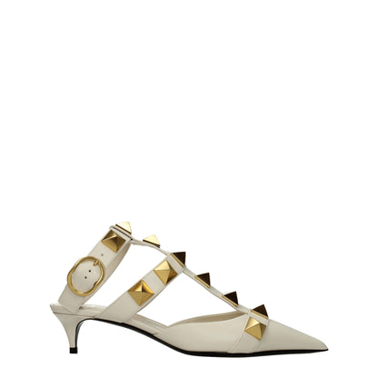 Valentino Garavani Beige Leather Sandal