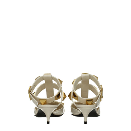 Valentino Garavani Beige Leather Sandal