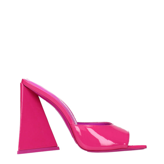 The Attico Pink Leather Sandal