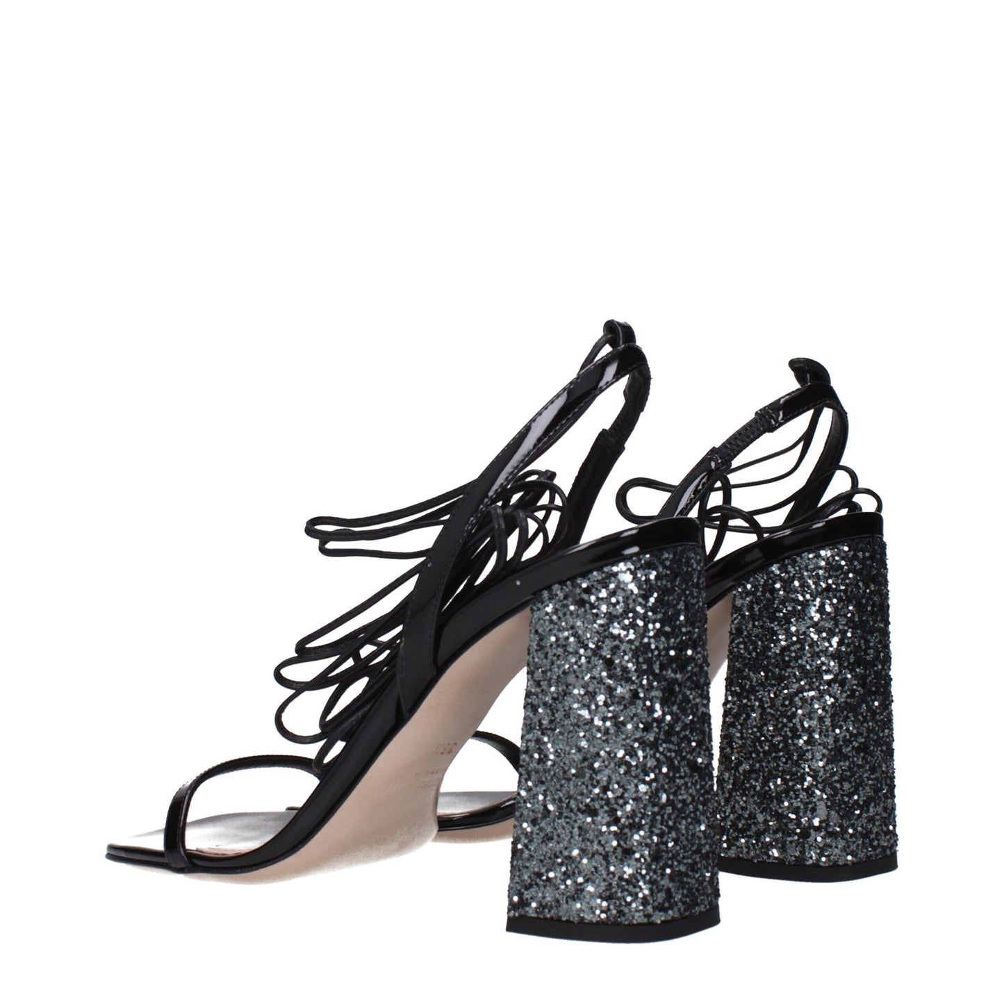 Miu Miu Black Leather Sandal