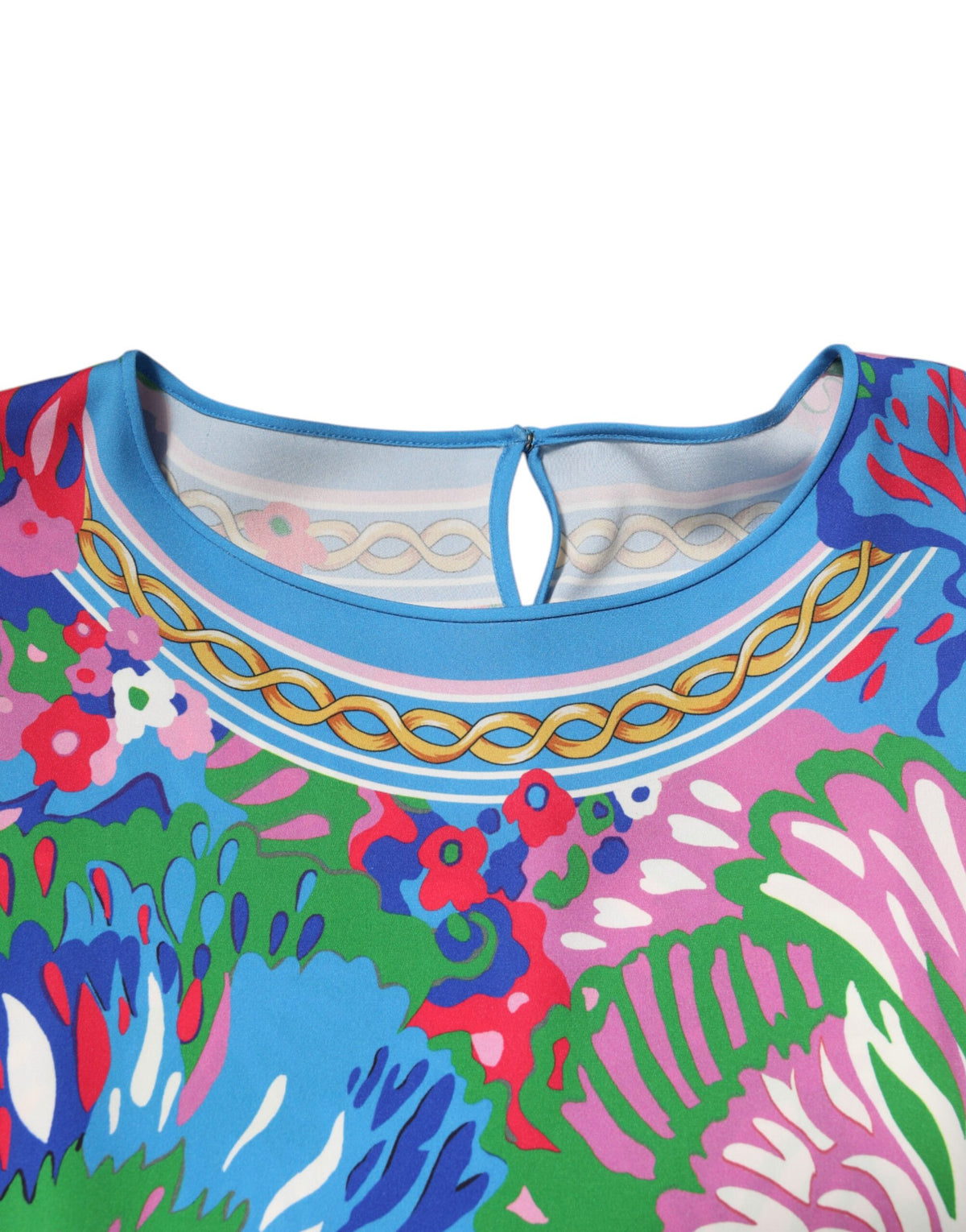 Dolce & Gabbana Women's Silk Tunic - Multicolor Patterned Floral