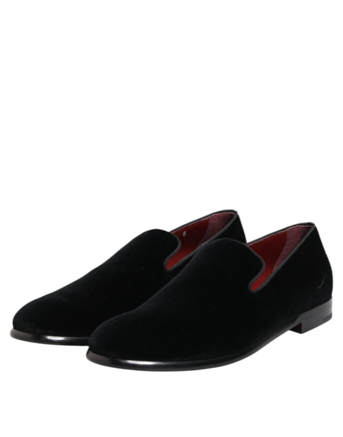 Dolce & Gabbana Men's Cotton Leather & Velvet Loafer Shoes - Black