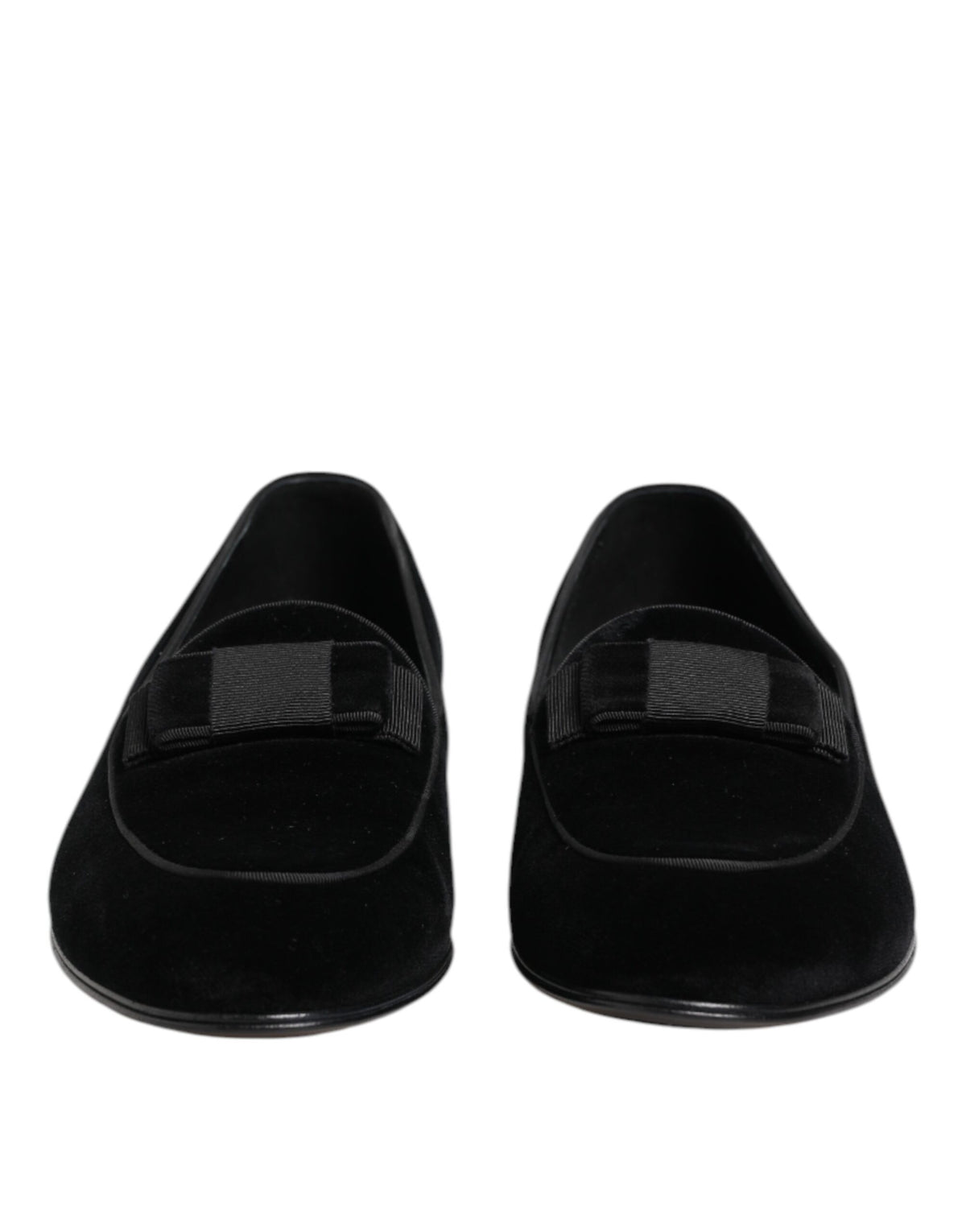 Dolce & Gabbana Men's Leather Cotton & Viscose Loafer Shoes - Black