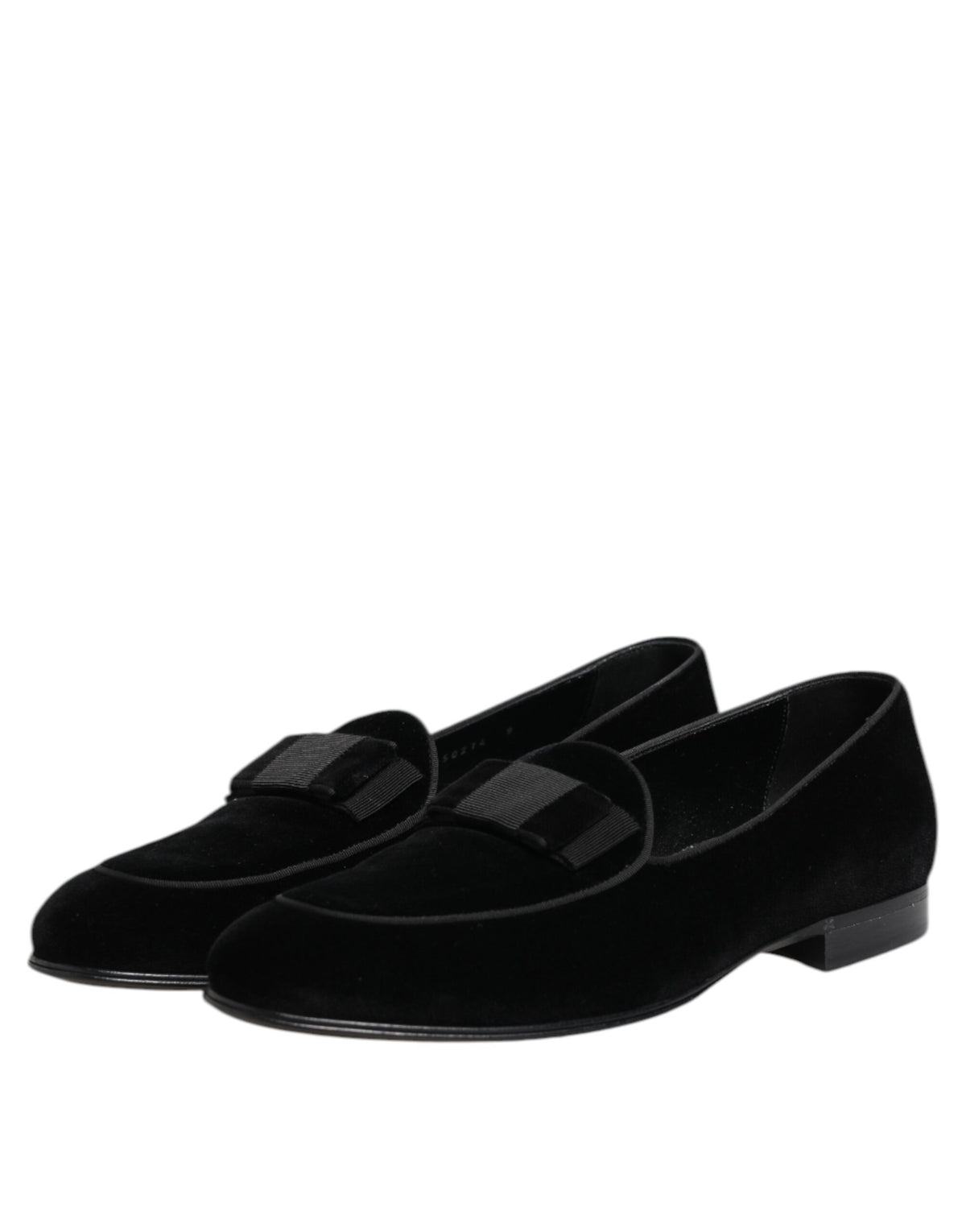 Dolce & Gabbana Men's Leather Cotton & Viscose Loafer Shoes - Black