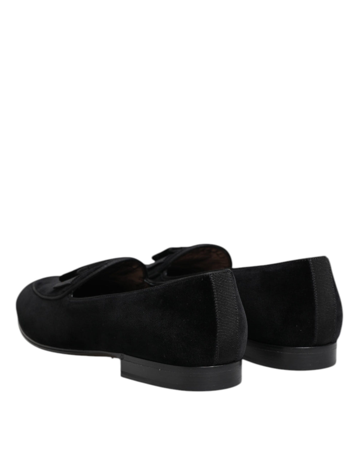 Dolce & Gabbana Men's Leather Cotton & Viscose Loafer Shoes - Black