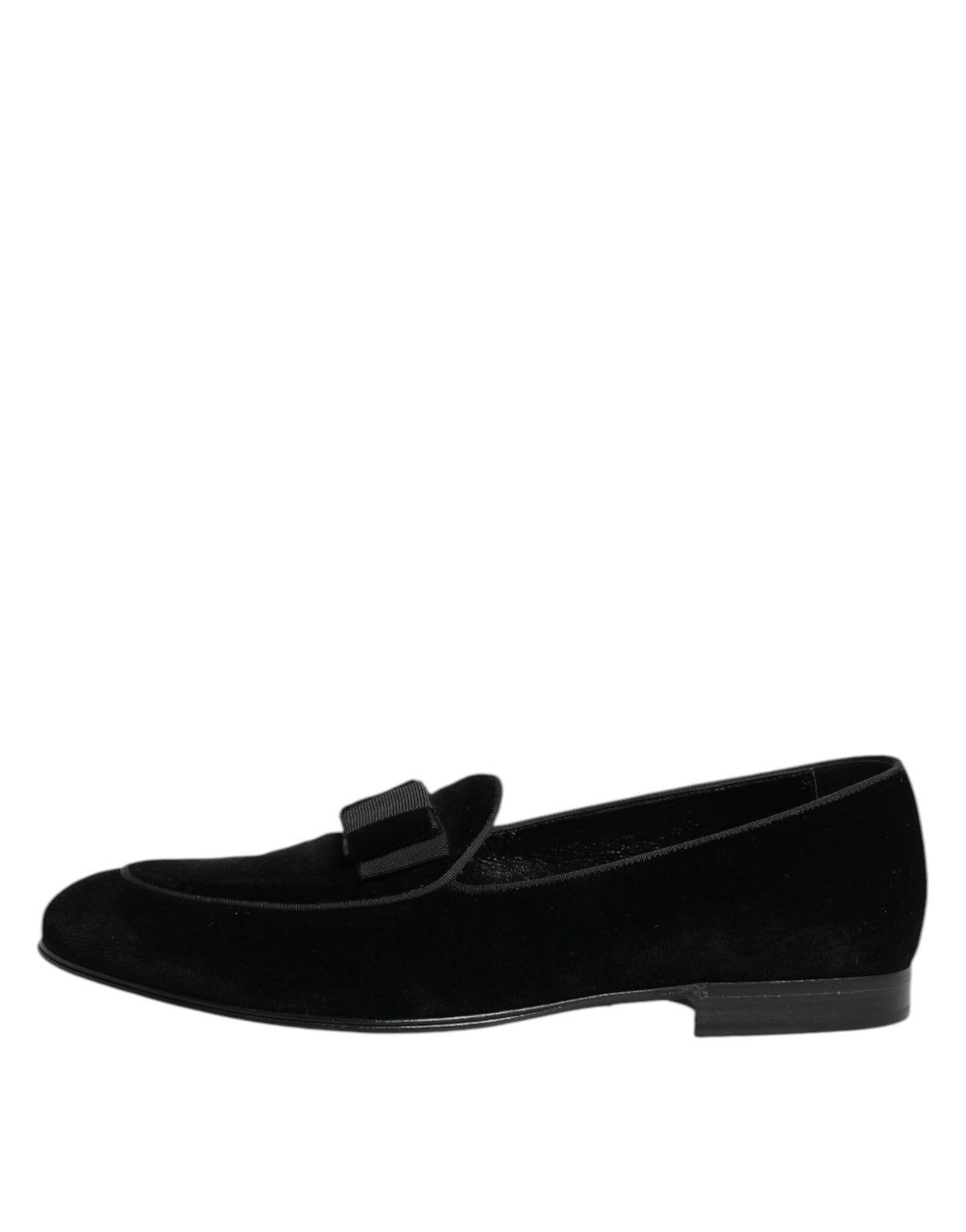 Dolce & Gabbana Men's Leather Cotton & Viscose Loafer Shoes - Black