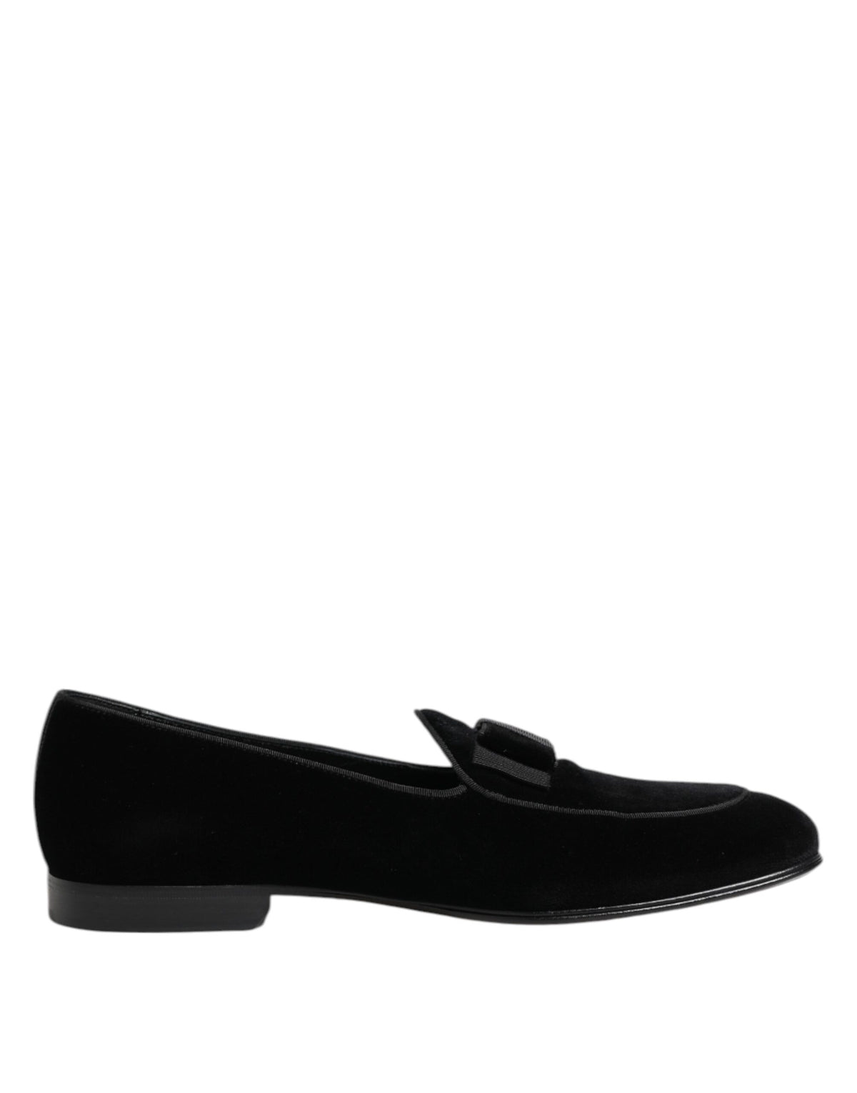 Dolce & Gabbana Men's Leather Cotton & Viscose Loafer Shoes - Black