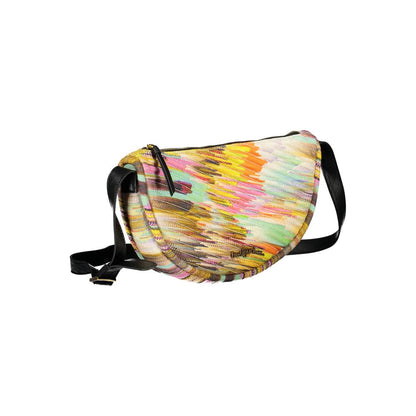 Shoulder Handbag by Desigual for women in polyester yellow features a refined silhouette, showcasing a secure zipper, organized external-pockets & internal-pockets, and versatile shoulder-strap & adjustable-strap for a refined finish.
