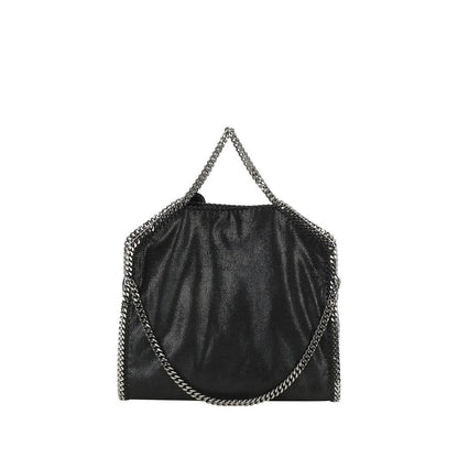 Stella McCartney Black Falabella Fold Over Tote Handbag