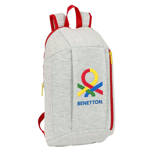 Casual Backpack Benetton Pop Grey 10 L