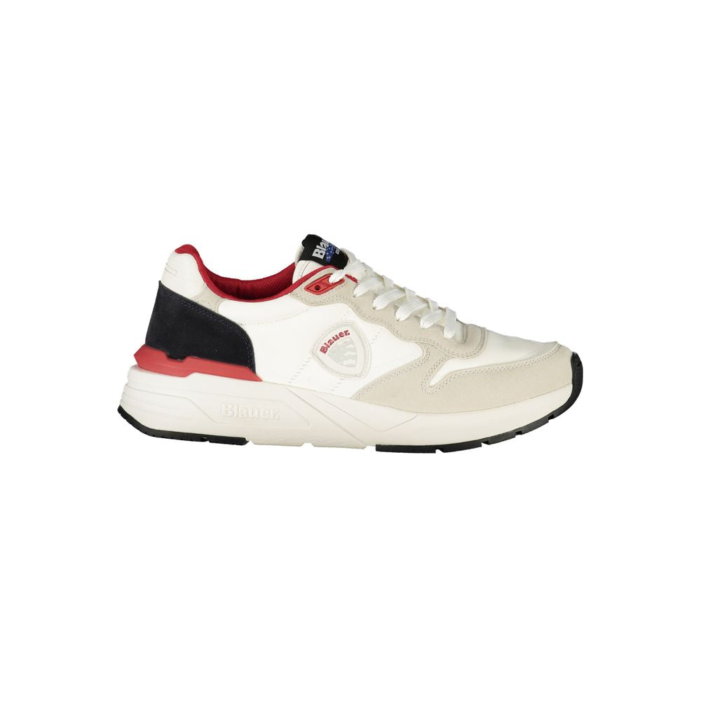 Blauer White Polyester Men Sneaker