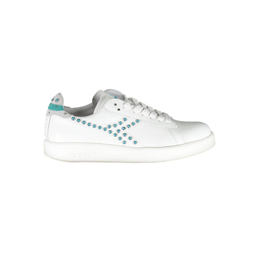 Diadora White Fabric Sneaker