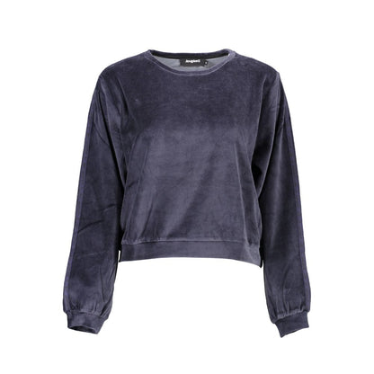 Sweatshirt by Desigual for women in polyamide polyester viscose & cotton blue features an enviable silhouette, showcasing a premium and refined round neckline for a truly enviable finish.