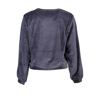 Sweatshirt by Desigual for women in polyamide polyester viscose & cotton blue features an provocated silhouette, detailed with a provocated and a refined for a sophisticated aesthetic.