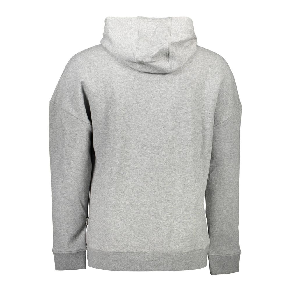Plein Sport Heart Men's Athletic Cotton Polyester Sweatshirt Hoodie - Gray Print