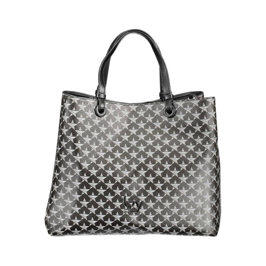 BYBLOS Black PVC Leather Effect Tote Handbag