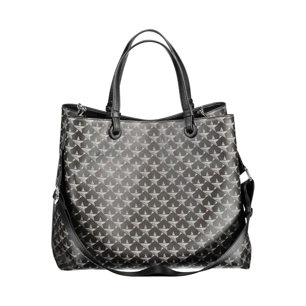 BYBLOS Black PVC Leather Effect Tote Handbag