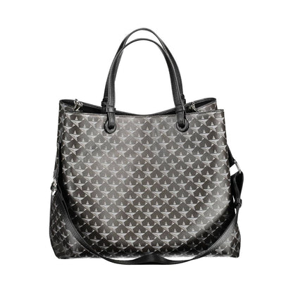 BYBLOS Black PVC Leather Effect Tote Handbag