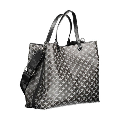 BYBLOS Black PVC Leather Effect Tote Handbag