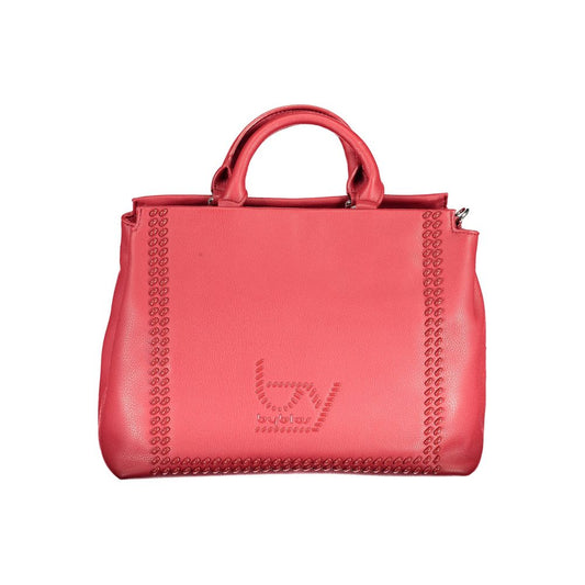 BYBLOS Red Faux Leather Shopper Handbag