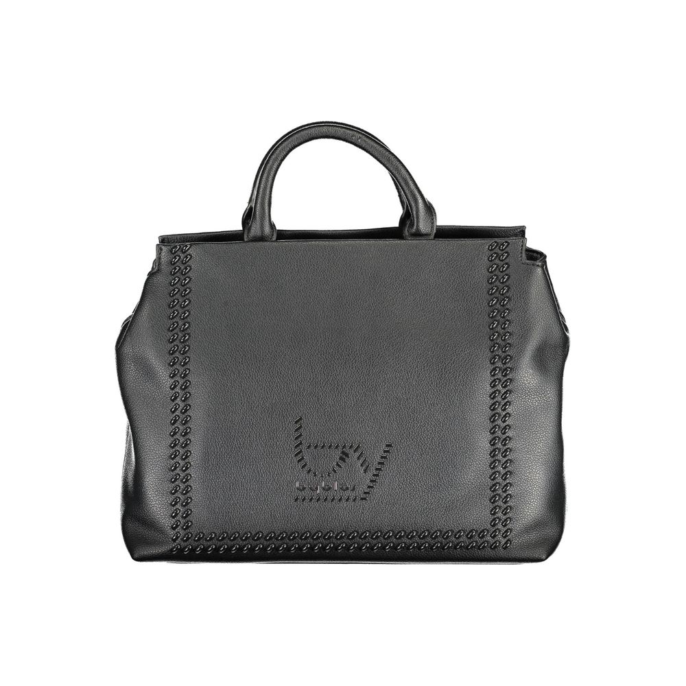 BYBLOS Black Faux Grained Leather Handbag
