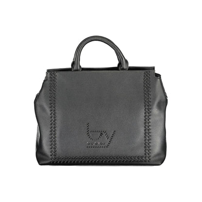BYBLOS Black Faux Grained Leather Handbag