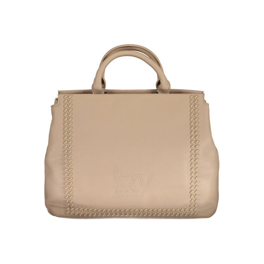 BYBLOS Beige Leather Effect Shoulder Handbag