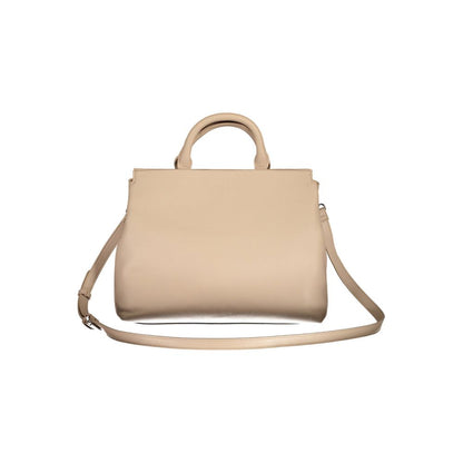 BYBLOS Beige Leather Effect Shoulder Handbag