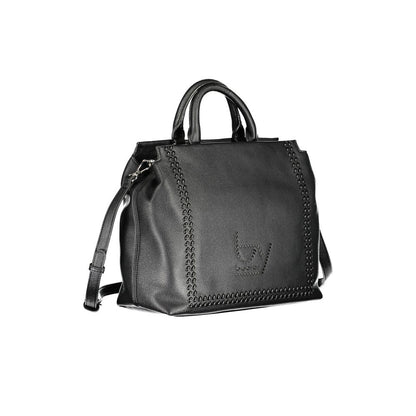 BYBLOS Black Faux Grained Leather Handbag