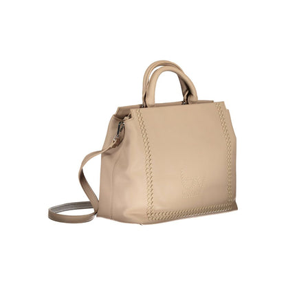 BYBLOS Beige Leather Effect Shoulder Handbag