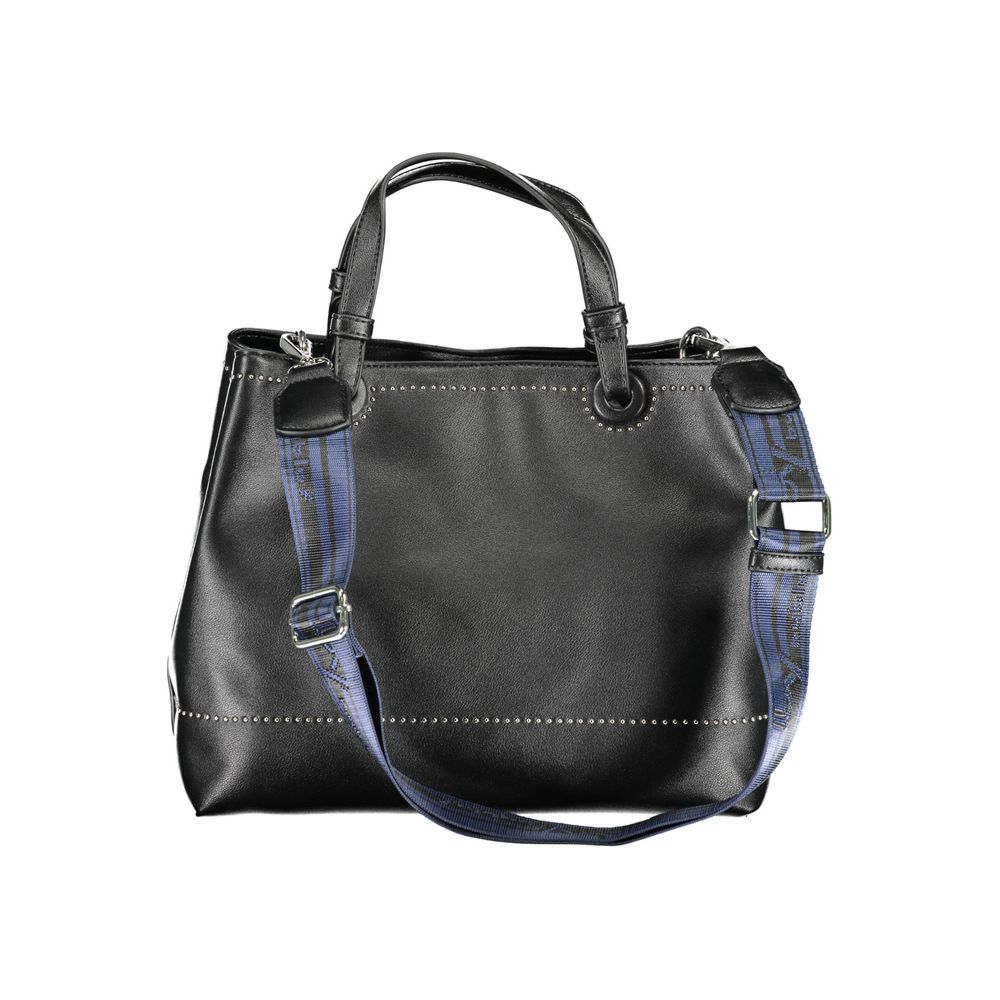 BYBLOS Black Leather Effect Shoulder Handbag