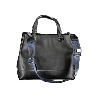 BYBLOS Black Leather Effect Shoulder Handbag