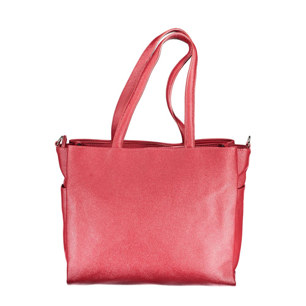 BYBLOS Red Faux Leather Shoulder Handbag