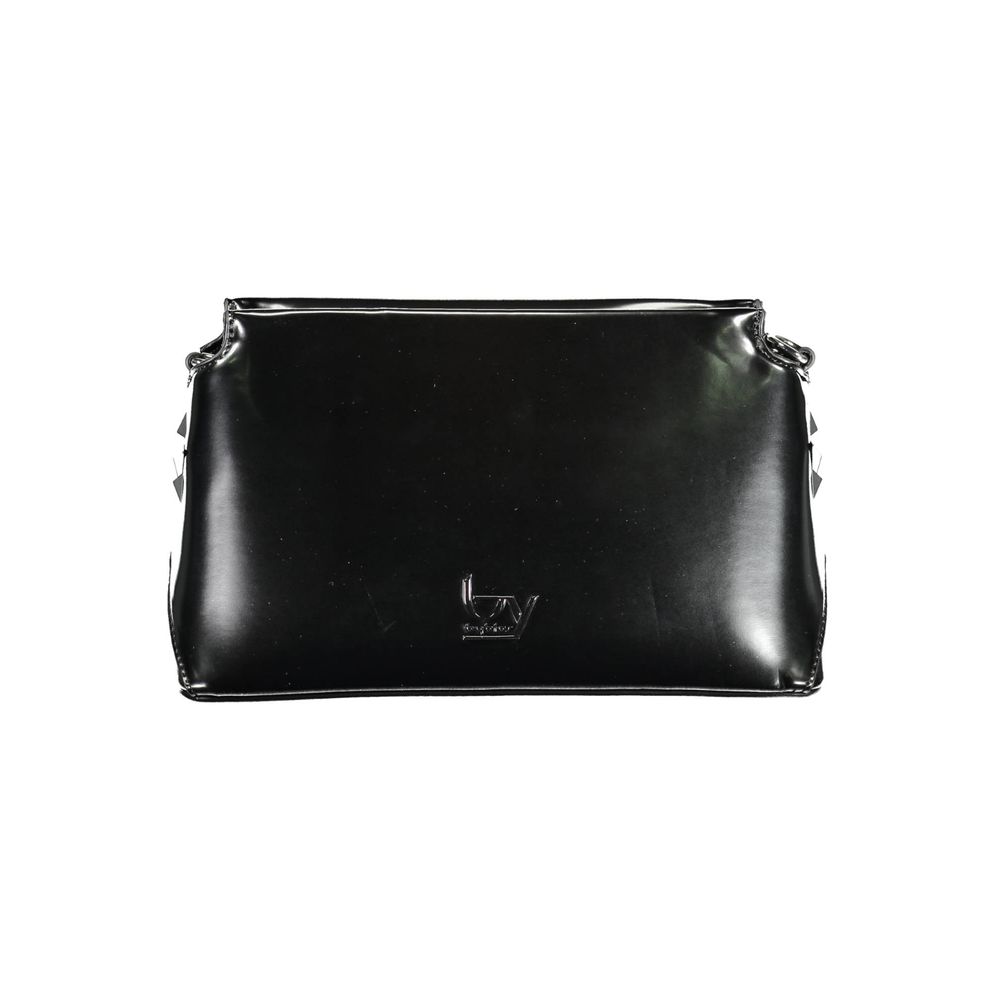 BYBLOS Black Faux Patent Leather Crossbody Handbag