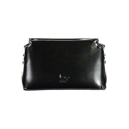 BYBLOS Black Faux Patent Leather Crossbody Handbag