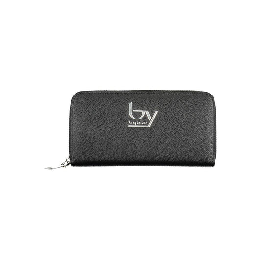 BYBLOS Black Faux Grained Leather Wallet