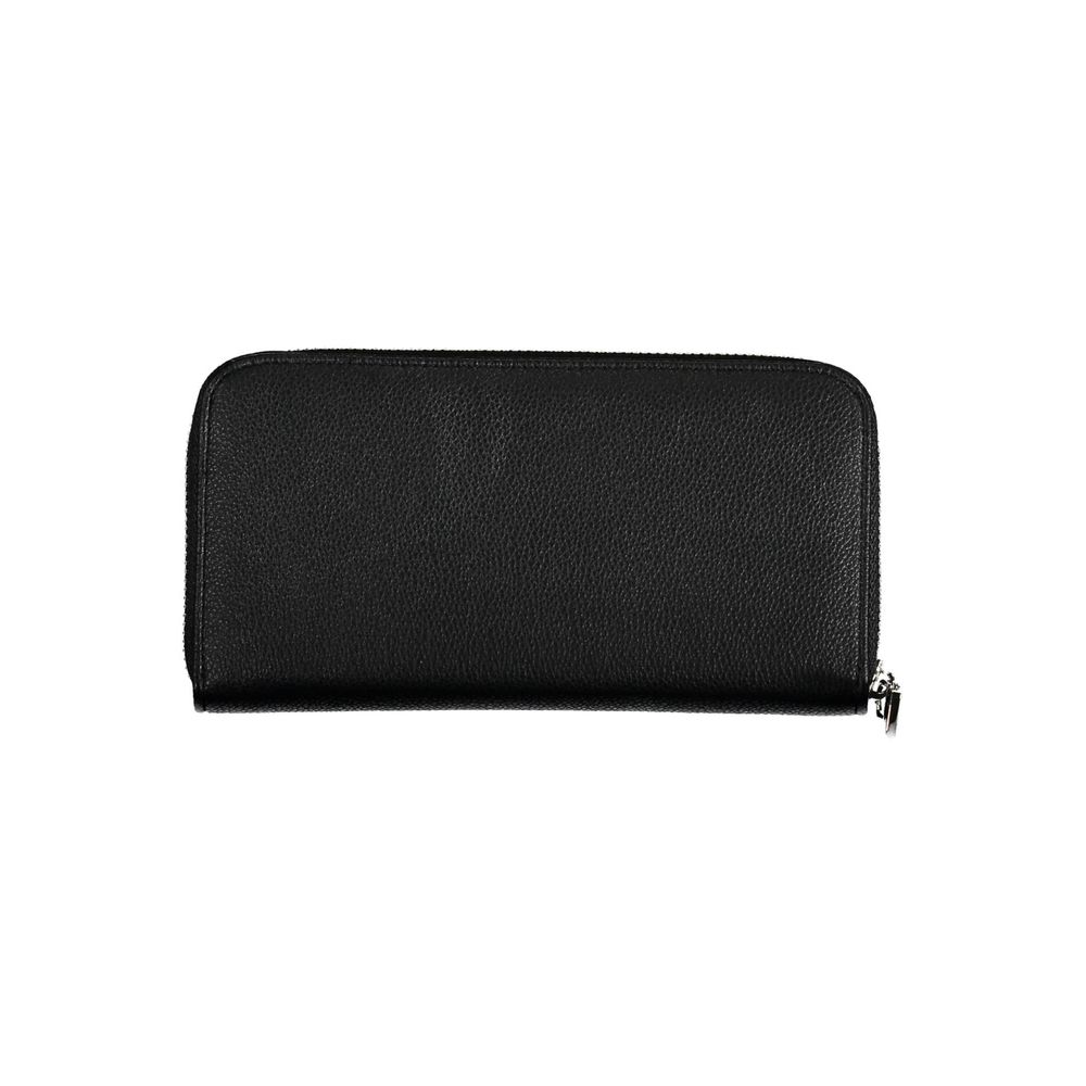 BYBLOS Black Faux Grained Leather Wallet