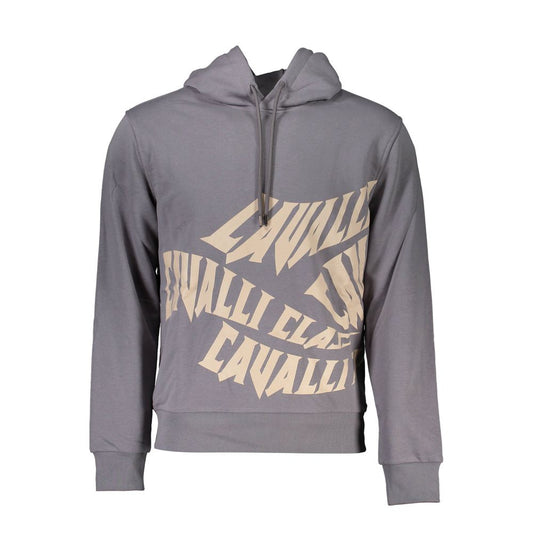 Cavalli Class Gray Cotton Sweater