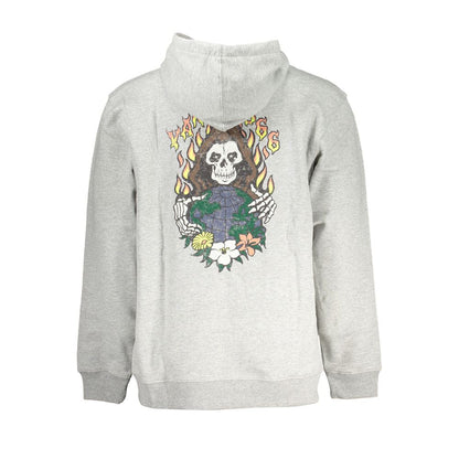 Vans Gray Cotton Men Sweatshirt