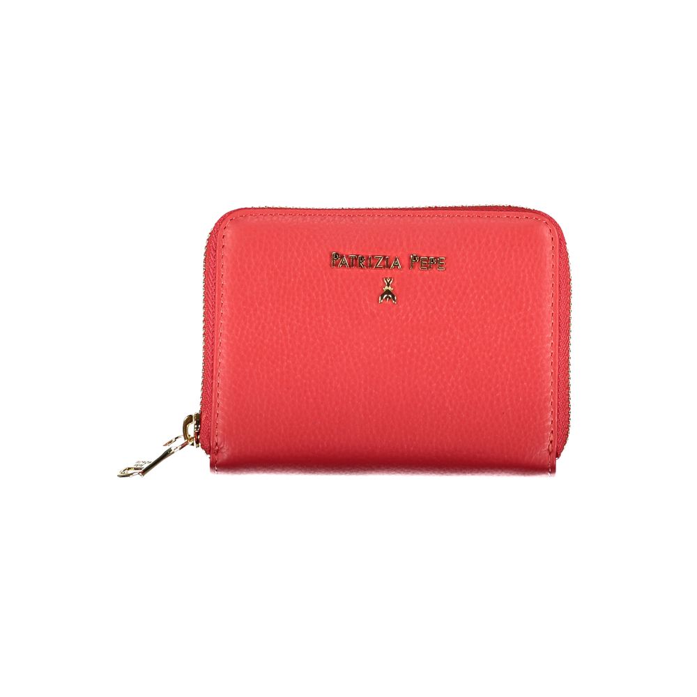 Cardholder Wallet by Patrizia Pepe for women in polyethylene red showcases a discerning silhouette, artfully capturing the essence of Polyethylene Cardholder Wallet with its functional card-organization coin-purse.