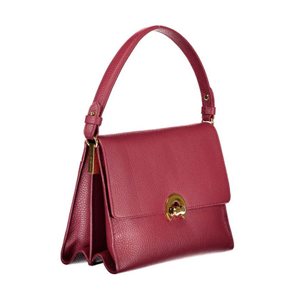 Coccinelle Red Leather Shoulder Handbag