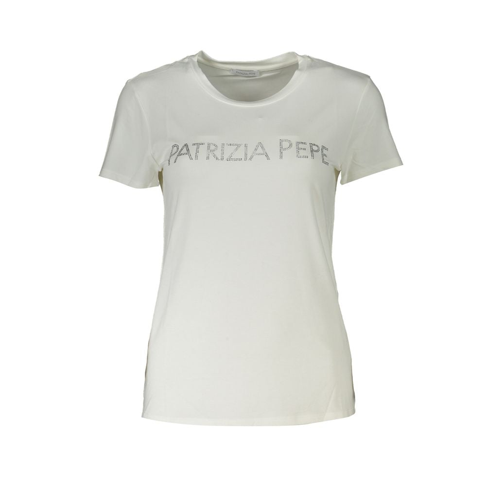 Patrizia Pepe White Elastane Tops & T-Shirt