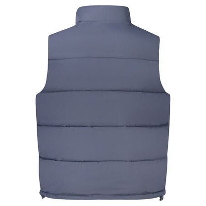 Vest by Guess Jeans for men in polyester blue & print features a chic silhouette, expertly detailed with a refined and premium thermal & pockets for a truly chic look.
