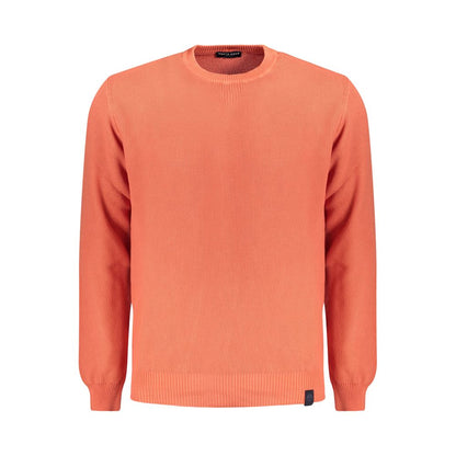 Sweater by North Sails for men in cotton pink features an tactile silhouette, showcasing a sophisticated crew neckline and tactile for a refined finish.