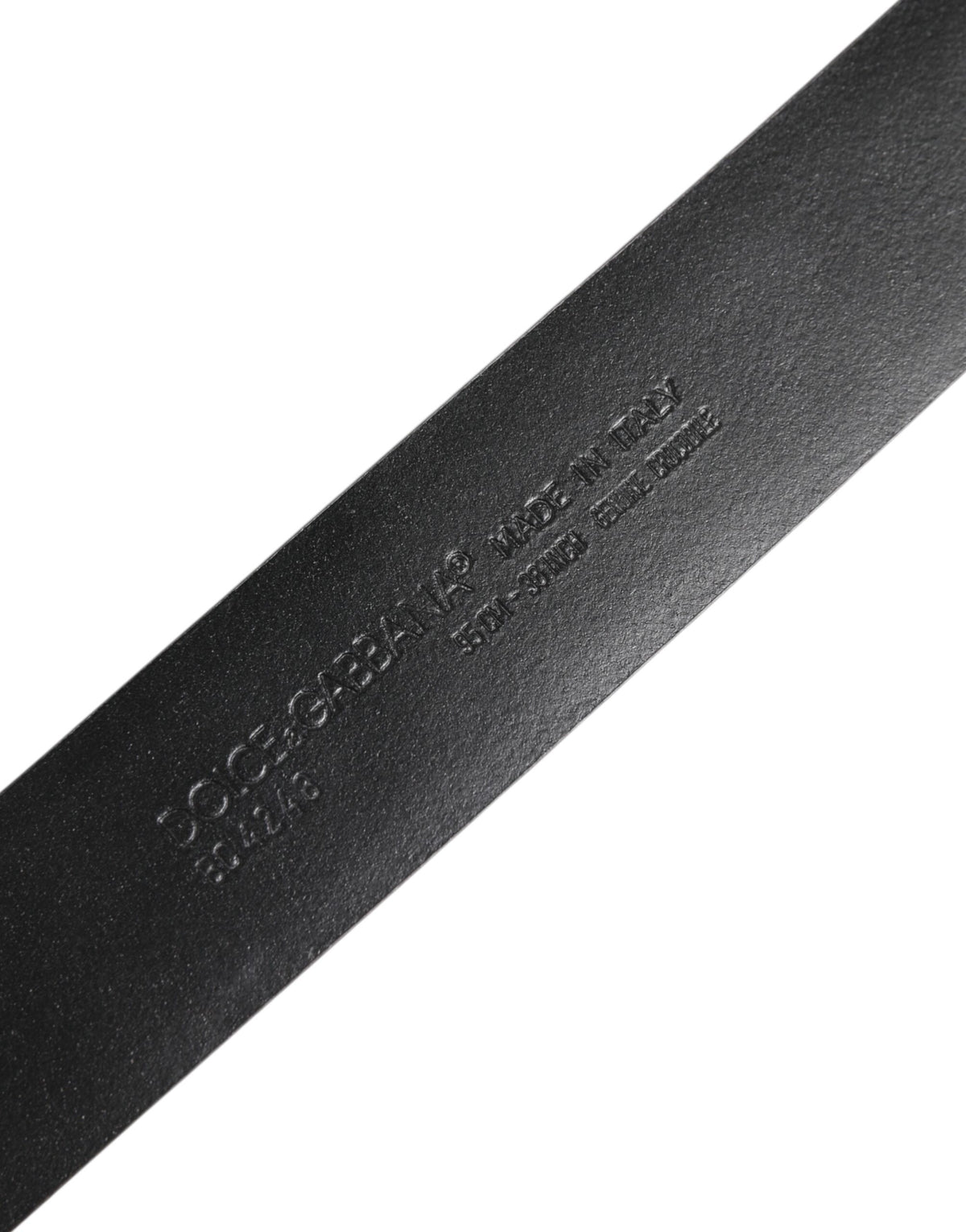 Dolce & Gabbana Metal & Caiman Leather Belt - Black Gold