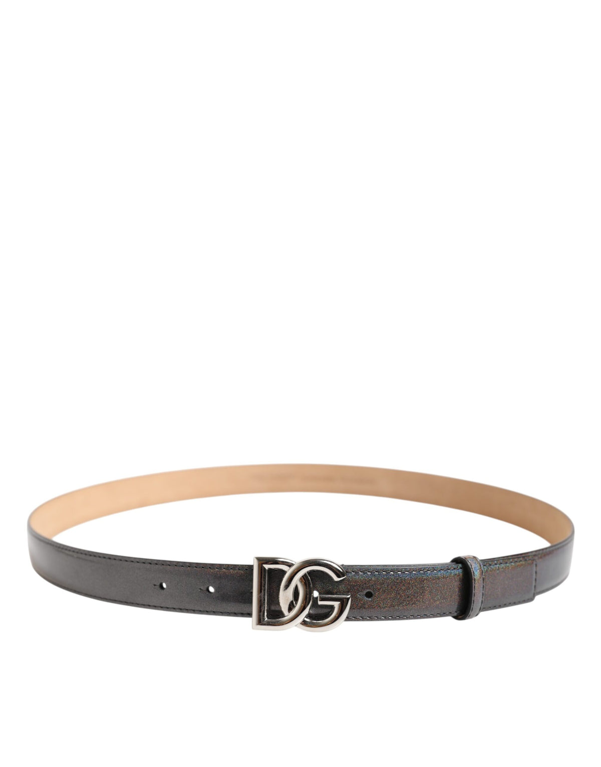 Dolce & Gabbana Leather & Metal Belt - Multicolor Silver
