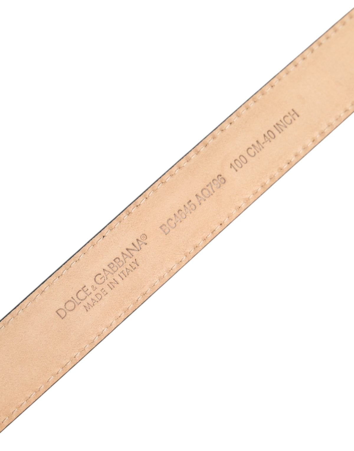 Dolce & Gabbana Leather & Metal Belt - Multicolor Silver