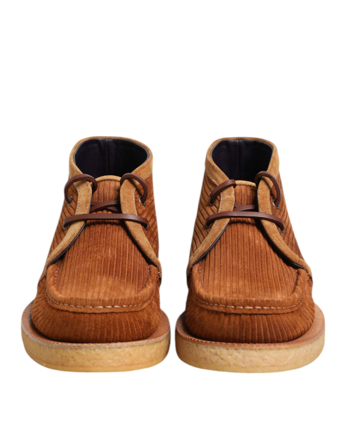 Dolce & Gabbana Men's Nubuck Suede & Leather Lace-Up Ankle Chukka-Desert Boots - Brown