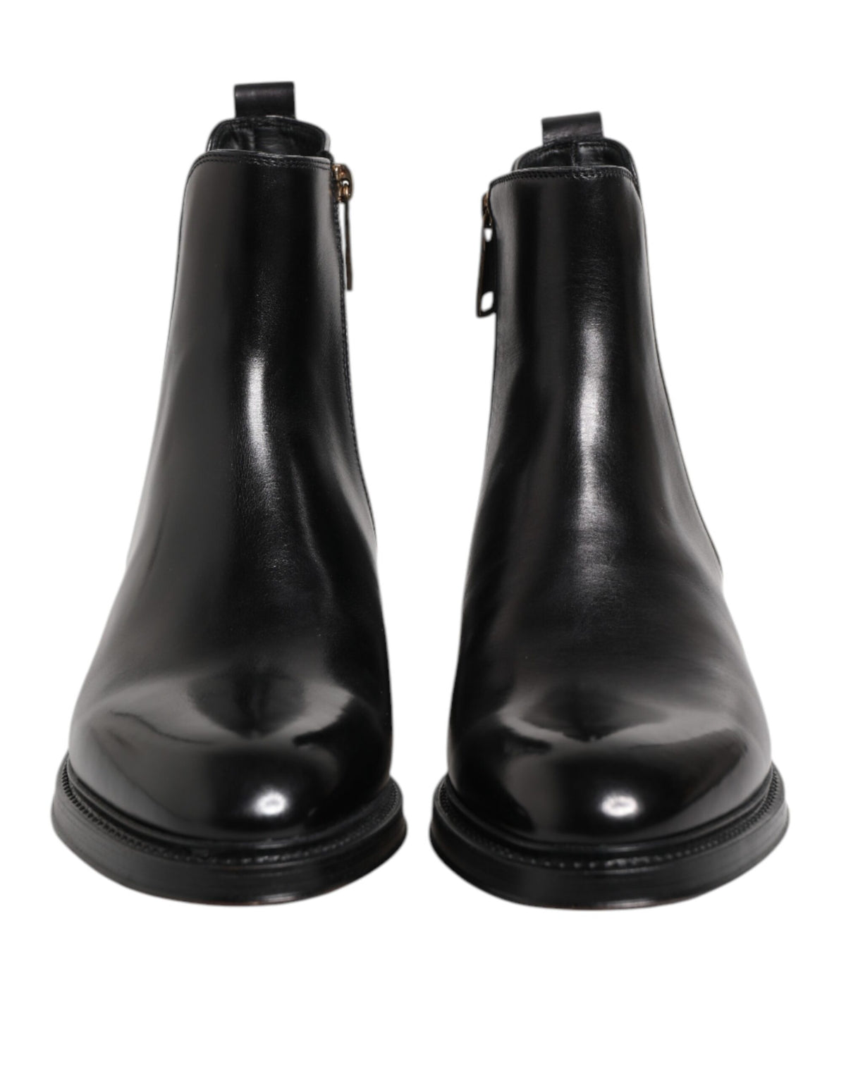 Dolce & Gabbana Men's Polyester & Calf Leather Chelsea Mid-Calf Boots - Black