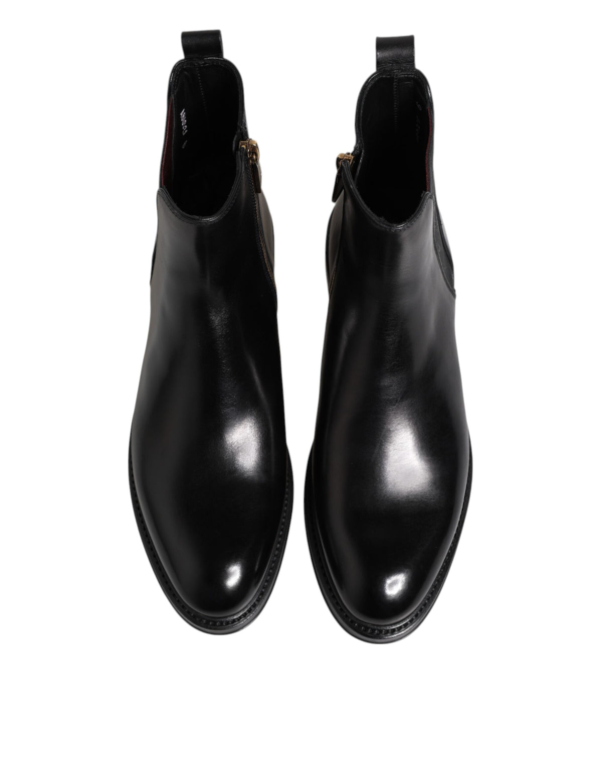 Dolce & Gabbana Men's Polyester & Calf Leather Chelsea Mid-Calf Boots - Black